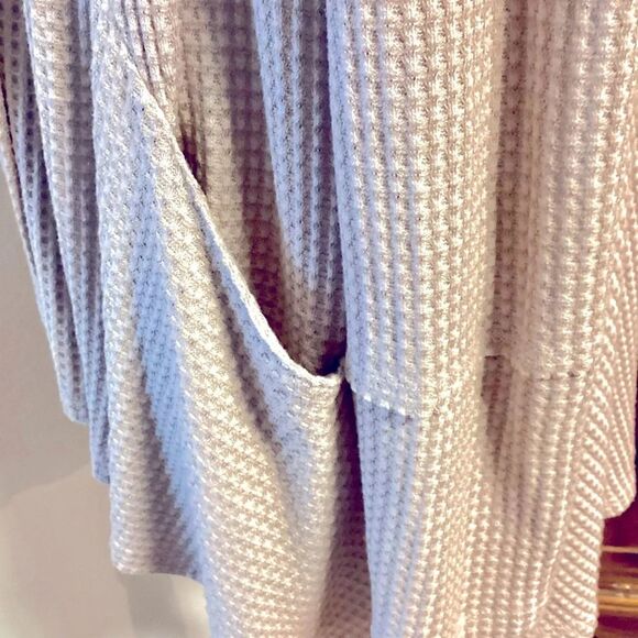 Altar’d State Waffle-knit Soft Cozy Waterfall Open Cardigan Sweater Medium - Picture 10 of 13